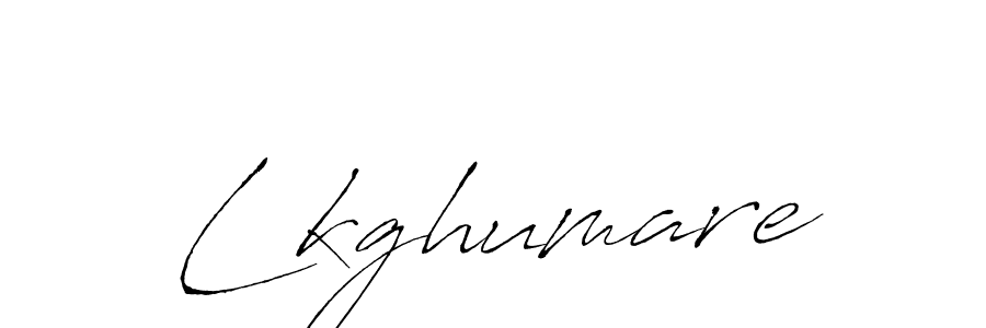 if you are searching for the best signature style for your name Lkghumare. so please give up your signature search. here we have designed multiple signature styles  using Antro_Vectra. Lkghumare signature style 6 images and pictures png