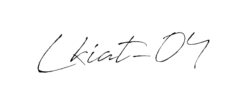 This is the best signature style for the Lkiat-04 name. Also you like these signature font (Antro_Vectra). Mix name signature. Lkiat-04 signature style 6 images and pictures png