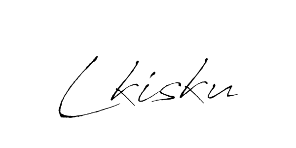 if you are searching for the best signature style for your name Lkisku. so please give up your signature search. here we have designed multiple signature styles  using Antro_Vectra. Lkisku signature style 6 images and pictures png