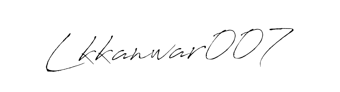 Similarly Antro_Vectra is the best handwritten signature design. Signature creator online .You can use it as an online autograph creator for name Lkkanwar007. Lkkanwar007 signature style 6 images and pictures png