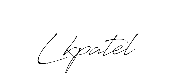 Create a beautiful signature design for name Lkpatel. With this signature (Antro_Vectra) fonts, you can make a handwritten signature for free. Lkpatel signature style 6 images and pictures png