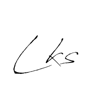 Design your own signature with our free online signature maker. With this signature software, you can create a handwritten (Antro_Vectra) signature for name Lks. Lks signature style 6 images and pictures png