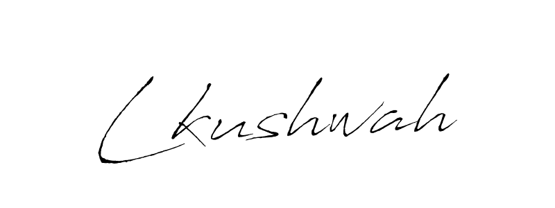 Make a beautiful signature design for name Lkushwah. With this signature (Antro_Vectra) style, you can create a handwritten signature for free. Lkushwah signature style 6 images and pictures png