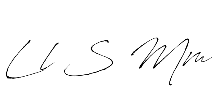 Create a beautiful signature design for name Ll S Mm. With this signature (Antro_Vectra) fonts, you can make a handwritten signature for free. Ll S Mm signature style 6 images and pictures png