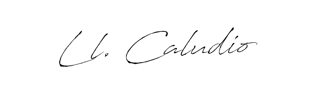 You should practise on your own different ways (Antro_Vectra) to write your name (Ll. Caludio) in signature. don't let someone else do it for you. Ll. Caludio signature style 6 images and pictures png