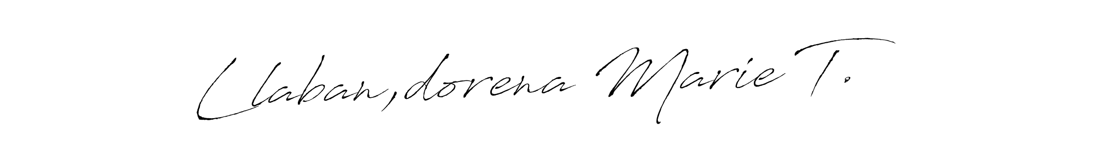 Similarly Antro_Vectra is the best handwritten signature design. Signature creator online .You can use it as an online autograph creator for name Llaban,dorena Marie T.. Llaban,dorena Marie T. signature style 6 images and pictures png