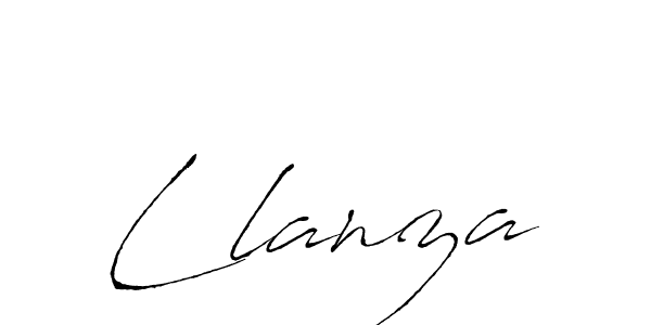 How to make Llanza name signature. Use Antro_Vectra style for creating short signs online. This is the latest handwritten sign. Llanza signature style 6 images and pictures png