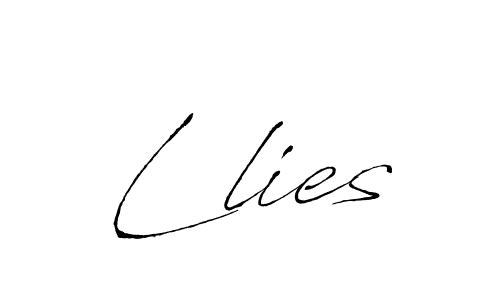 Also we have Llies name is the best signature style. Create professional handwritten signature collection using Antro_Vectra autograph style. Llies signature style 6 images and pictures png