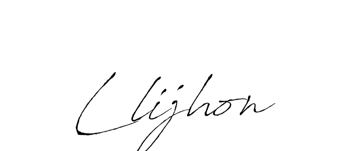 You should practise on your own different ways (Antro_Vectra) to write your name (Llijhon) in signature. don't let someone else do it for you. Llijhon signature style 6 images and pictures png