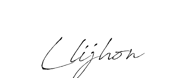 You should practise on your own different ways (Antro_Vectra) to write your name (Llijhon) in signature. don't let someone else do it for you. Llijhon signature style 6 images and pictures png