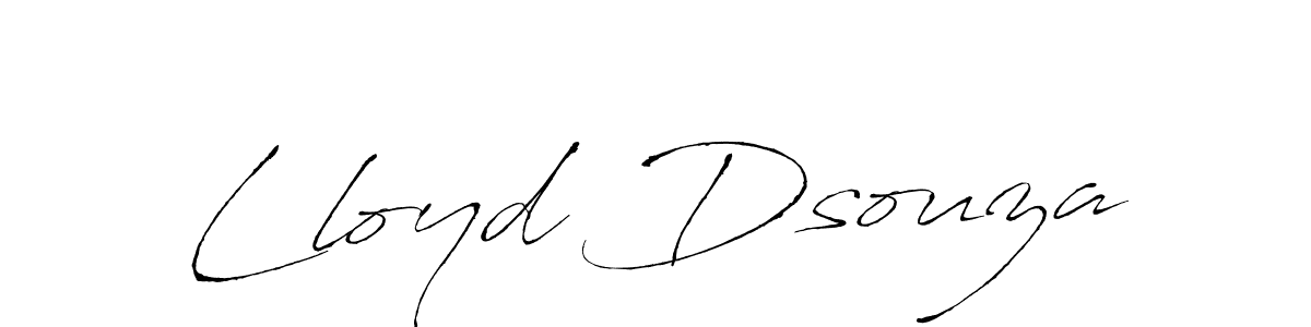 Create a beautiful signature design for name Lloyd Dsouza. With this signature (Antro_Vectra) fonts, you can make a handwritten signature for free. Lloyd Dsouza signature style 6 images and pictures png