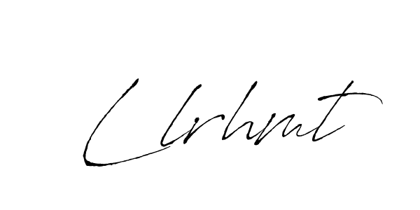 Antro_Vectra is a professional signature style that is perfect for those who want to add a touch of class to their signature. It is also a great choice for those who want to make their signature more unique. Get Llrhmt name to fancy signature for free. Llrhmt signature style 6 images and pictures png