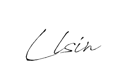 Make a beautiful signature design for name Llsin. With this signature (Antro_Vectra) style, you can create a handwritten signature for free. Llsin signature style 6 images and pictures png