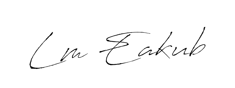 Once you've used our free online signature maker to create your best signature Antro_Vectra style, it's time to enjoy all of the benefits that Lm Eakub name signing documents. Lm Eakub signature style 6 images and pictures png