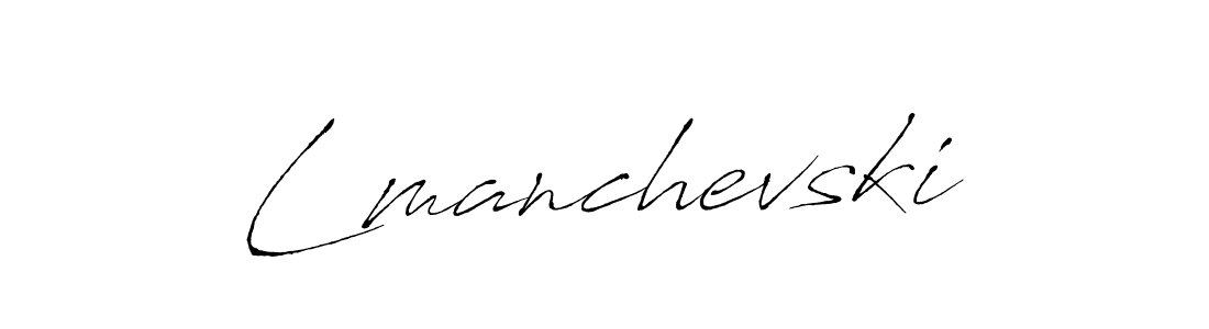 Use a signature maker to create a handwritten signature online. With this signature software, you can design (Antro_Vectra) your own signature for name Lmanchevski. Lmanchevski signature style 6 images and pictures png