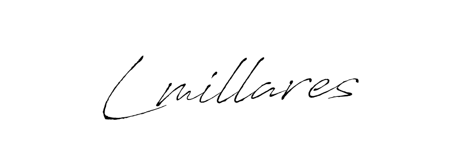 How to make Lmillares name signature. Use Antro_Vectra style for creating short signs online. This is the latest handwritten sign. Lmillares signature style 6 images and pictures png