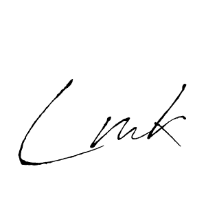 Make a beautiful signature design for name Lmk. With this signature (Antro_Vectra) style, you can create a handwritten signature for free. Lmk signature style 6 images and pictures png