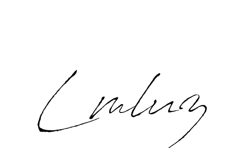 The best way (Antro_Vectra) to make a short signature is to pick only two or three words in your name. The name Lmluz include a total of six letters. For converting this name. Lmluz signature style 6 images and pictures png