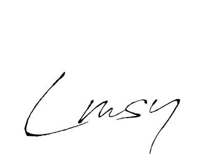 Design your own signature with our free online signature maker. With this signature software, you can create a handwritten (Antro_Vectra) signature for name Lmsy. Lmsy signature style 6 images and pictures png