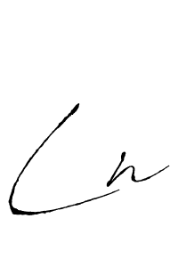 How to make Ln name signature. Use Antro_Vectra style for creating short signs online. This is the latest handwritten sign. Ln signature style 6 images and pictures png