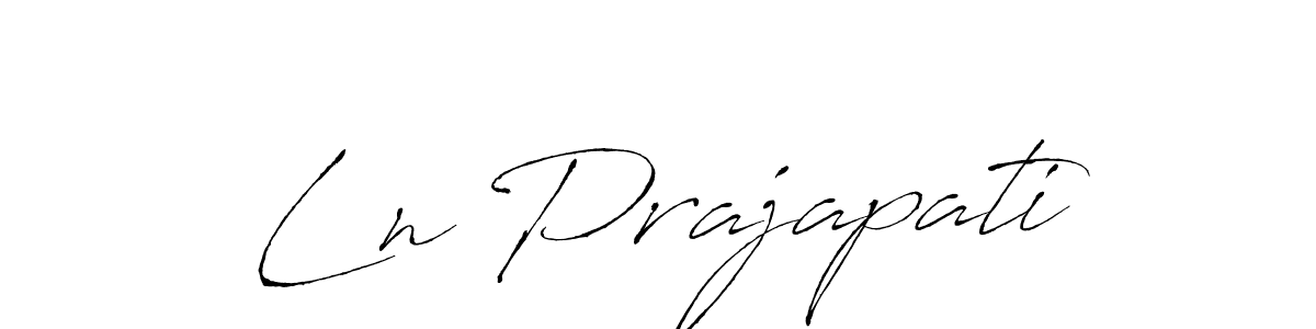 You should practise on your own different ways (Antro_Vectra) to write your name (Ln Prajapati) in signature. don't let someone else do it for you. Ln Prajapati signature style 6 images and pictures png