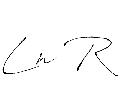 The best way (Antro_Vectra) to make a short signature is to pick only two or three words in your name. The name Ln R include a total of six letters. For converting this name. Ln R signature style 6 images and pictures png