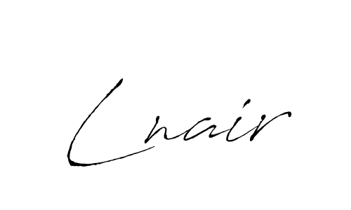 How to make Lnair signature? Antro_Vectra is a professional autograph style. Create handwritten signature for Lnair name. Lnair signature style 6 images and pictures png