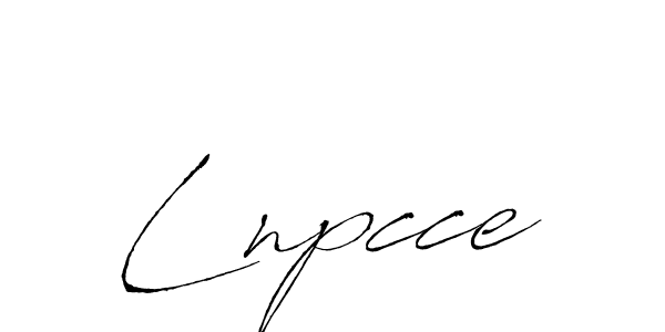 Create a beautiful signature design for name Lnpcce. With this signature (Antro_Vectra) fonts, you can make a handwritten signature for free. Lnpcce signature style 6 images and pictures png