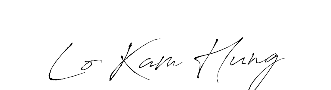 You should practise on your own different ways (Antro_Vectra) to write your name (Lo Kam Hung) in signature. don't let someone else do it for you. Lo Kam Hung signature style 6 images and pictures png