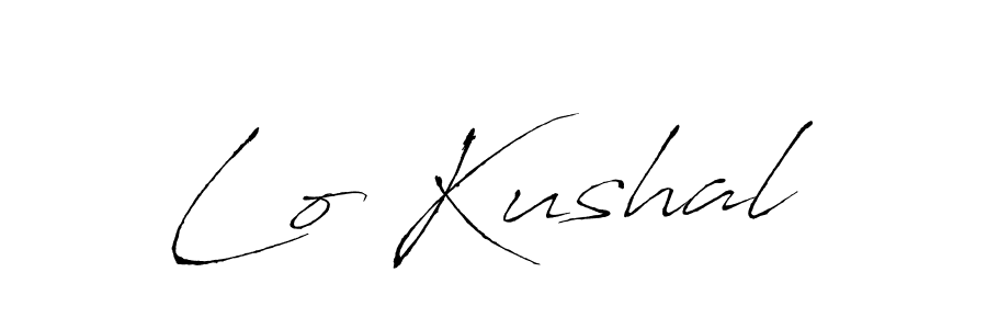 How to Draw Lo Kushal signature style? Antro_Vectra is a latest design signature styles for name Lo Kushal. Lo Kushal signature style 6 images and pictures png