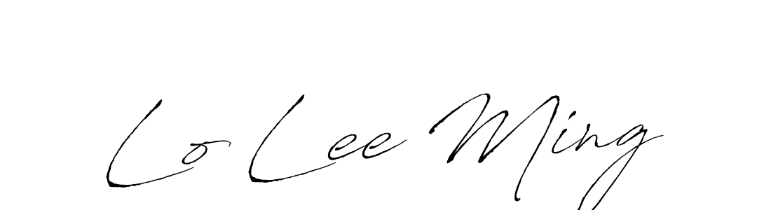 How to make Lo Lee Ming signature? Antro_Vectra is a professional autograph style. Create handwritten signature for Lo Lee Ming name. Lo Lee Ming signature style 6 images and pictures png