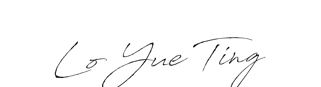 How to make Lo Yue Ting name signature. Use Antro_Vectra style for creating short signs online. This is the latest handwritten sign. Lo Yue Ting signature style 6 images and pictures png