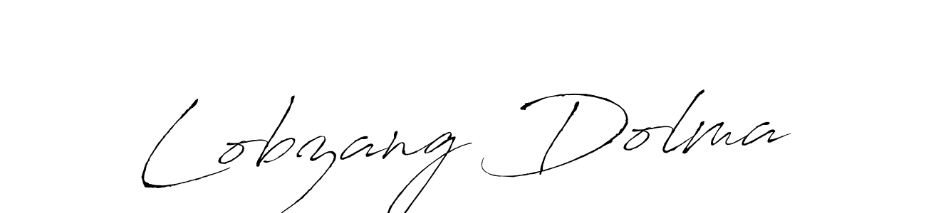 How to make Lobzang Dolma name signature. Use Antro_Vectra style for creating short signs online. This is the latest handwritten sign. Lobzang Dolma signature style 6 images and pictures png