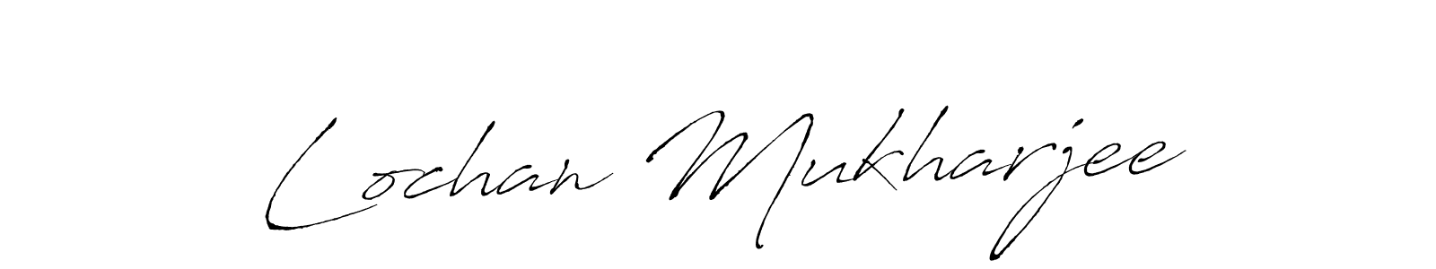 Make a beautiful signature design for name Lochan Mukharjee. With this signature (Antro_Vectra) style, you can create a handwritten signature for free. Lochan Mukharjee signature style 6 images and pictures png