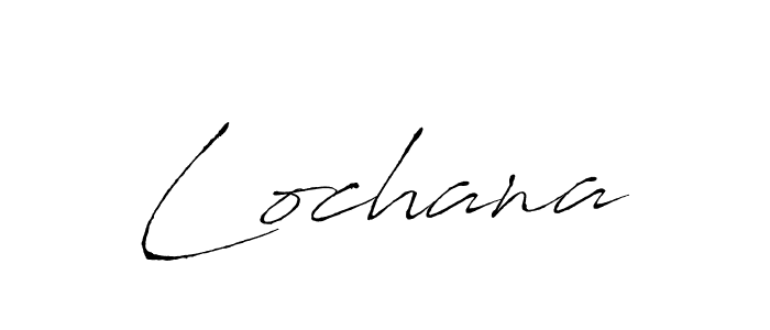 Make a beautiful signature design for name Lochana. With this signature (Antro_Vectra) style, you can create a handwritten signature for free. Lochana signature style 6 images and pictures png