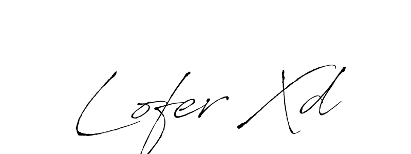 Create a beautiful signature design for name Lofer Xd. With this signature (Antro_Vectra) fonts, you can make a handwritten signature for free. Lofer Xd signature style 6 images and pictures png