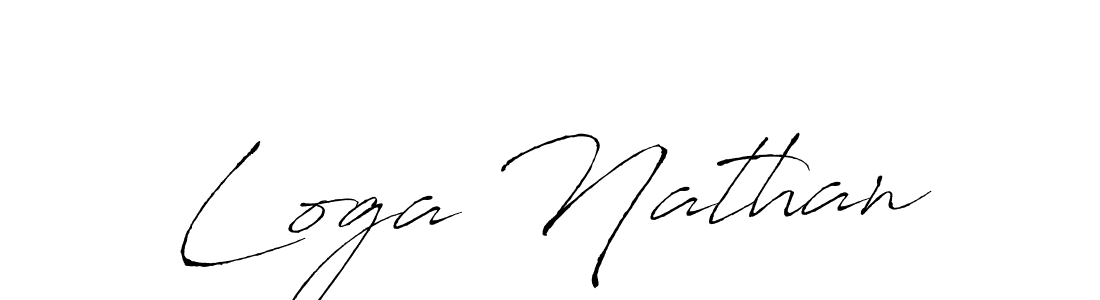 Also You can easily find your signature by using the search form. We will create Loga Nathan name handwritten signature images for you free of cost using Antro_Vectra sign style. Loga Nathan signature style 6 images and pictures png