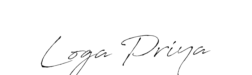 Design your own signature with our free online signature maker. With this signature software, you can create a handwritten (Antro_Vectra) signature for name Loga Priya. Loga Priya signature style 6 images and pictures png