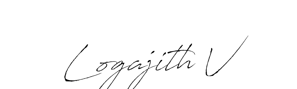 Design your own signature with our free online signature maker. With this signature software, you can create a handwritten (Antro_Vectra) signature for name Logajith V. Logajith V signature style 6 images and pictures png