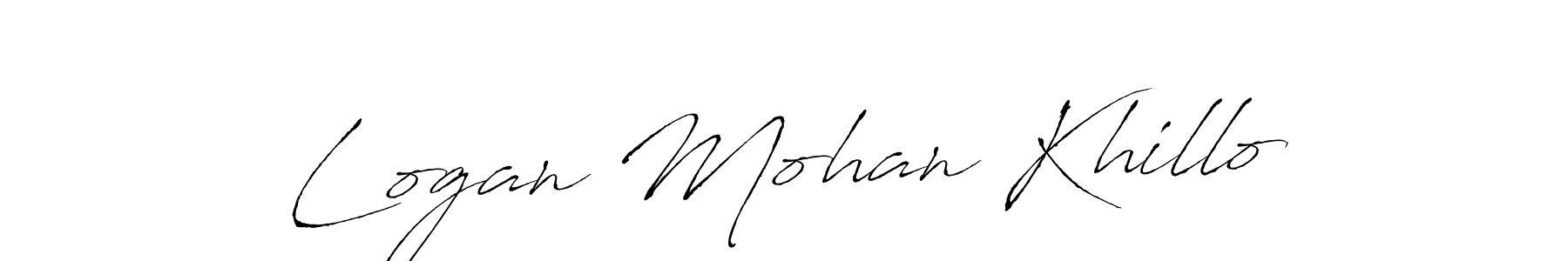 Also You can easily find your signature by using the search form. We will create Logan Mohan Khillo name handwritten signature images for you free of cost using Antro_Vectra sign style. Logan Mohan Khillo signature style 6 images and pictures png