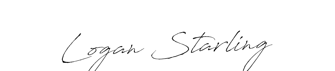 How to make Logan Starling name signature. Use Antro_Vectra style for creating short signs online. This is the latest handwritten sign. Logan Starling signature style 6 images and pictures png