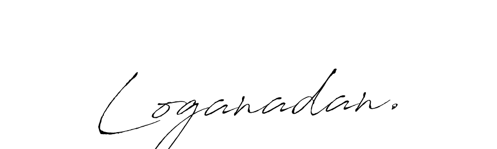 How to make Loganadan. signature? Antro_Vectra is a professional autograph style. Create handwritten signature for Loganadan. name. Loganadan. signature style 6 images and pictures png