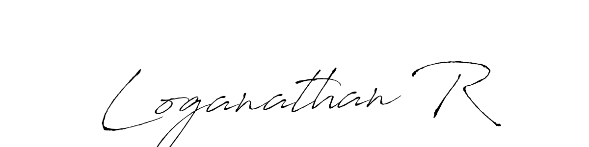 You should practise on your own different ways (Antro_Vectra) to write your name (Loganathan R) in signature. don't let someone else do it for you. Loganathan R signature style 6 images and pictures png