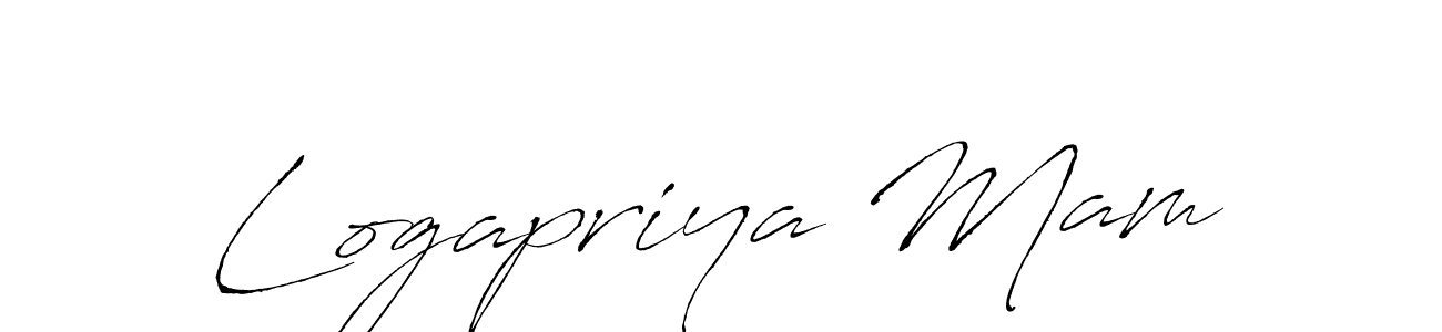 Design your own signature with our free online signature maker. With this signature software, you can create a handwritten (Antro_Vectra) signature for name Logapriya Mam. Logapriya Mam signature style 6 images and pictures png