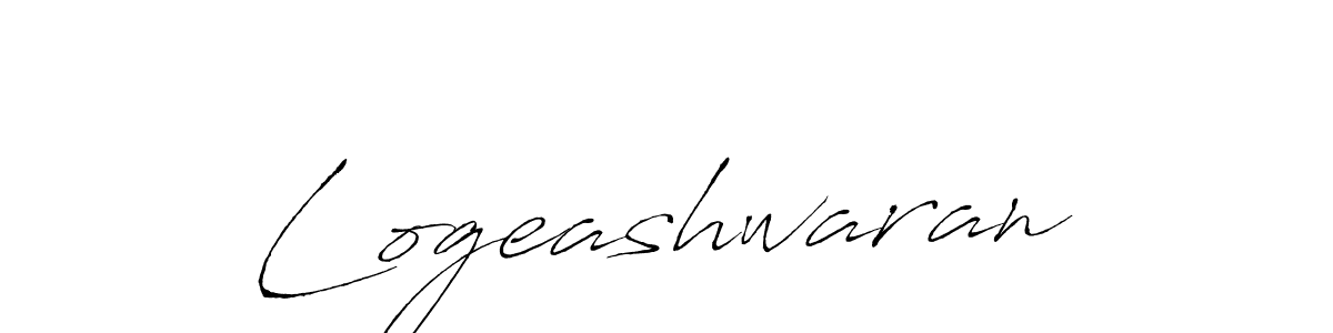 Make a beautiful signature design for name Logeashwaran. With this signature (Antro_Vectra) style, you can create a handwritten signature for free. Logeashwaran signature style 6 images and pictures png