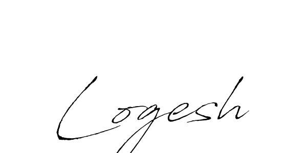 Design your own signature with our free online signature maker. With this signature software, you can create a handwritten (Antro_Vectra) signature for name Logesh. Logesh signature style 6 images and pictures png