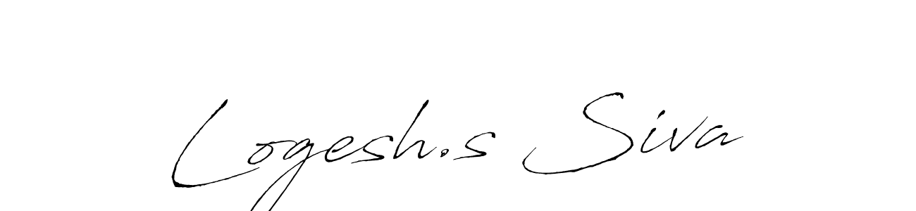 How to make Logesh.s Siva signature? Antro_Vectra is a professional autograph style. Create handwritten signature for Logesh.s Siva name. Logesh.s Siva signature style 6 images and pictures png