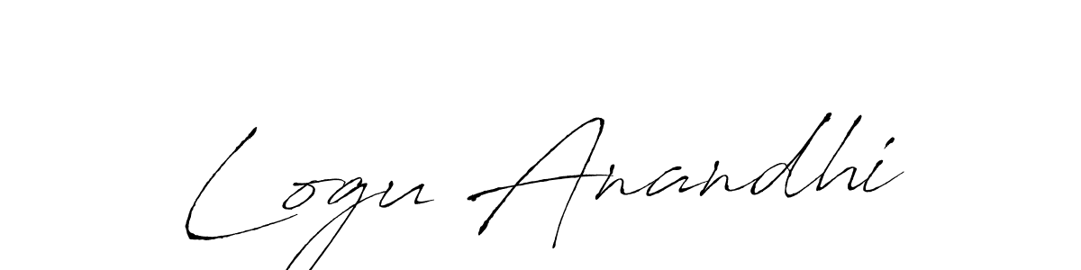 Create a beautiful signature design for name Logu Anandhi. With this signature (Antro_Vectra) fonts, you can make a handwritten signature for free. Logu Anandhi signature style 6 images and pictures png