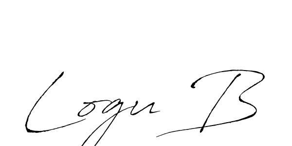 Create a beautiful signature design for name Logu B. With this signature (Antro_Vectra) fonts, you can make a handwritten signature for free. Logu B signature style 6 images and pictures png