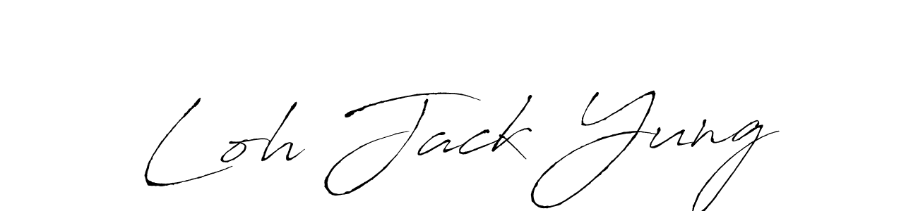 Similarly Antro_Vectra is the best handwritten signature design. Signature creator online .You can use it as an online autograph creator for name Loh Jack Yung. Loh Jack Yung signature style 6 images and pictures png